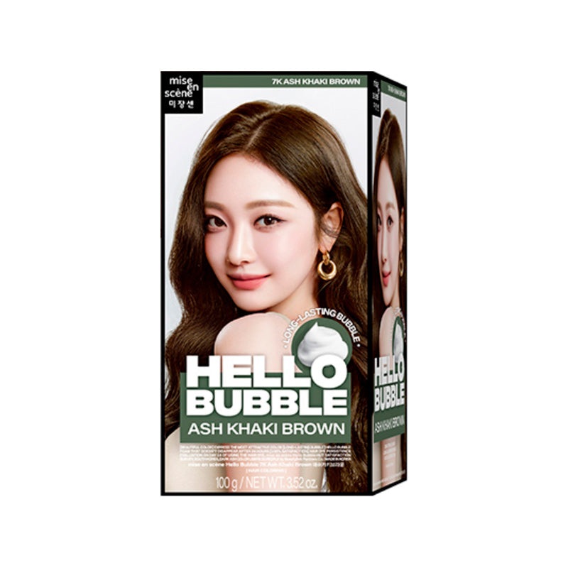 MISE EN SCENE Hello Bubble Hairdye #7k Ash Khaki Brown