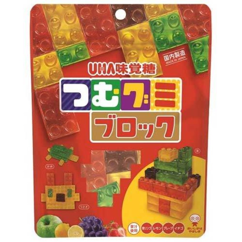 UHA Mikakuto Tsumu Gummy Block Large Bag 172g