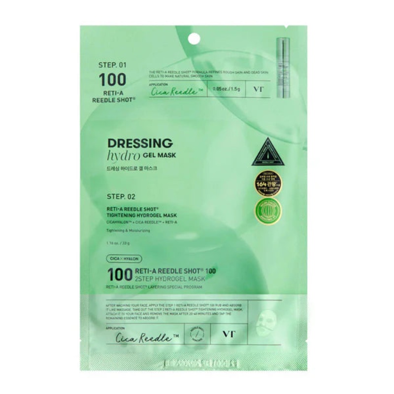 VT COSMETIC Reti-A Reedle Shot 100 2 Step Hydrogel Mask 4 Sheets