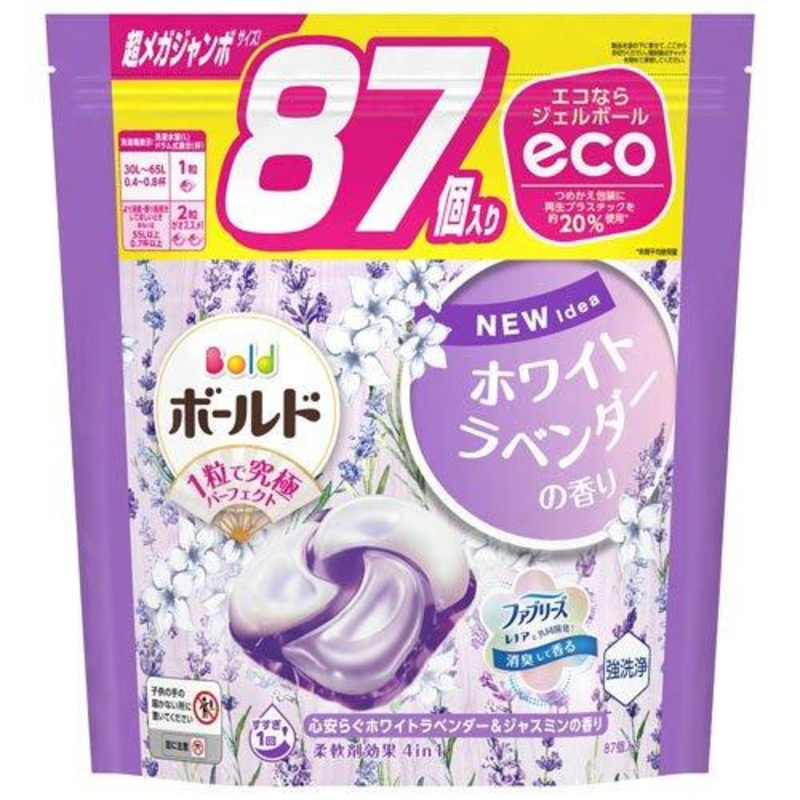 P&G Bold Gel Ball 4d White Lavender & Jasmine 87p