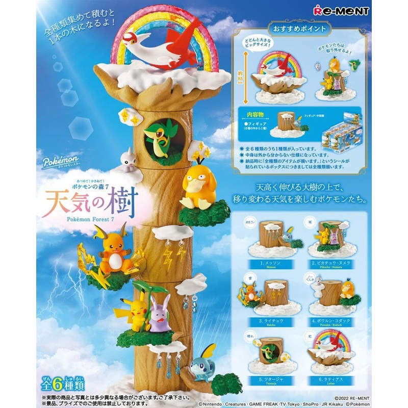 RE-MENT Pokemon Forest Vol.7 Weather Tree