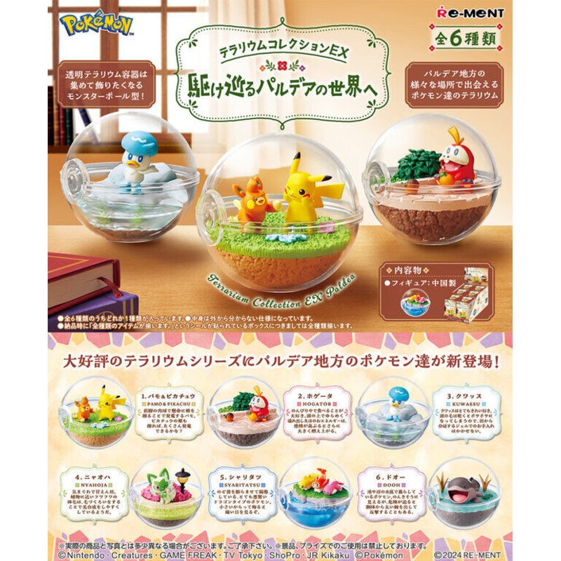 RE-MENT Pokemon Terrarium Collection Ex Paldea
