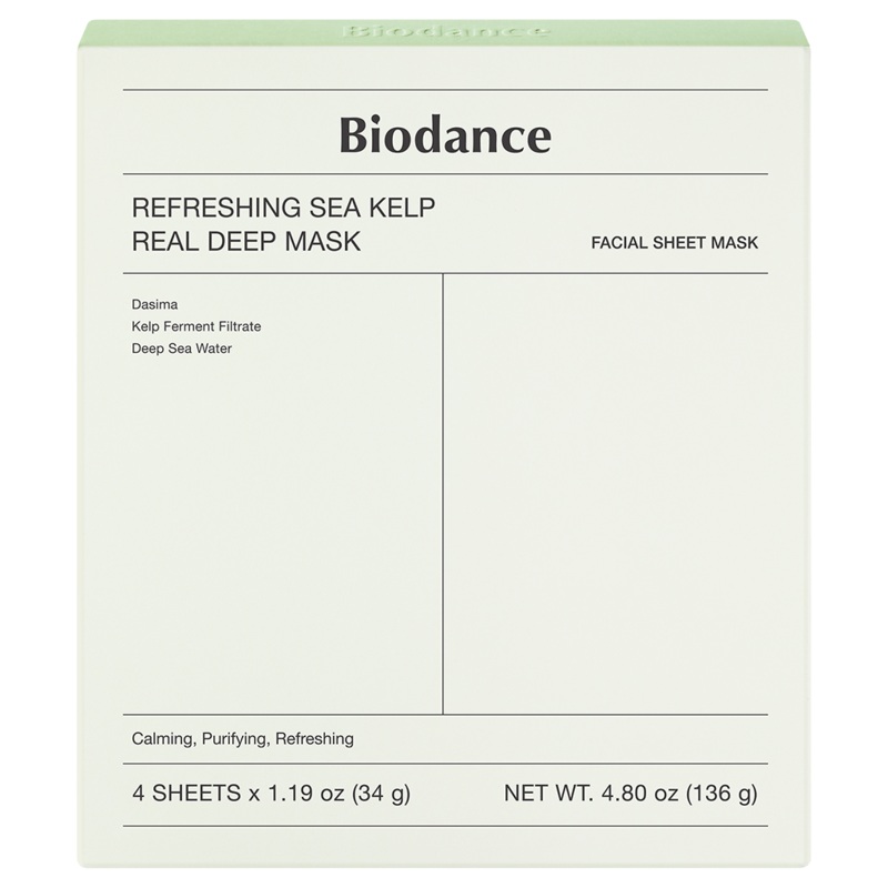 BIODANCE Refreshing Sea Kelp Real Deep Mask 4pcs