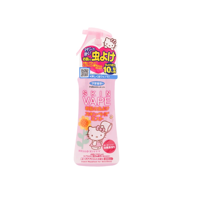 FUMAKILLA Skin Vape Mosquito Repellent Spray Peach Floral Scent 200ml