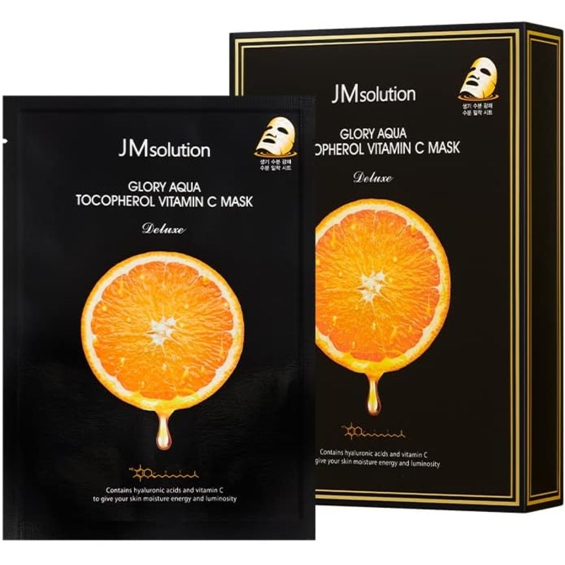 JM SOLUTION Glory Aqua Tocopherol Vitamin C Mask Deluxe 10pcs