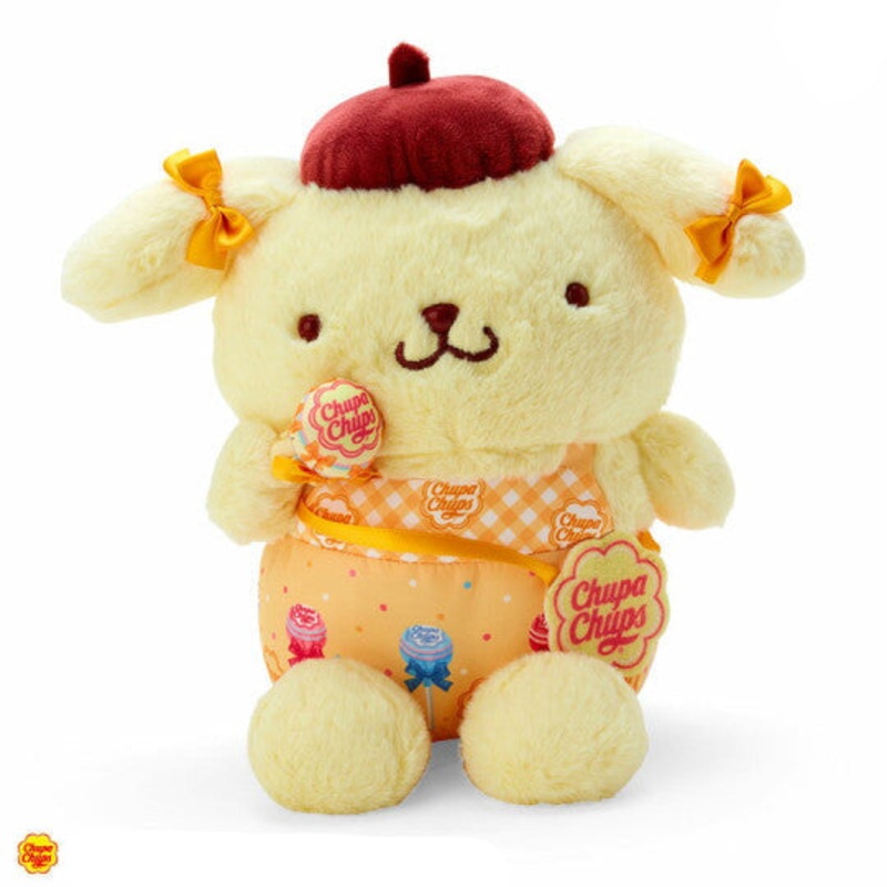 SANRIO Plush Pompompurin X Chupa Chups 1pc