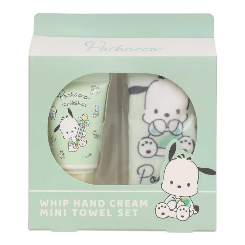 SHOBIDO Sanrio co-branded Hand Cream & Hand Towel Set #Pochacco