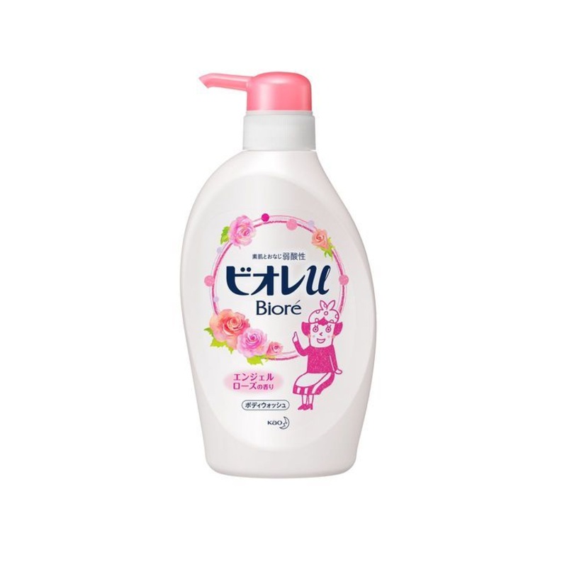 KAO Biore U Body Wash Moist Soap Rose 480ml