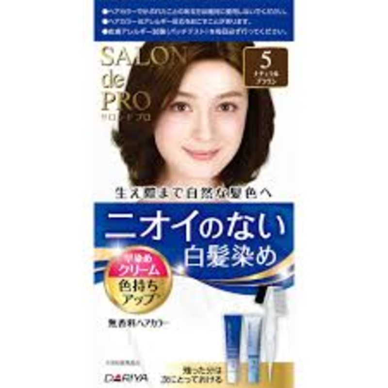 DARIYA SALON DE PRO Hair Dye No Smell #5 Natural Brown