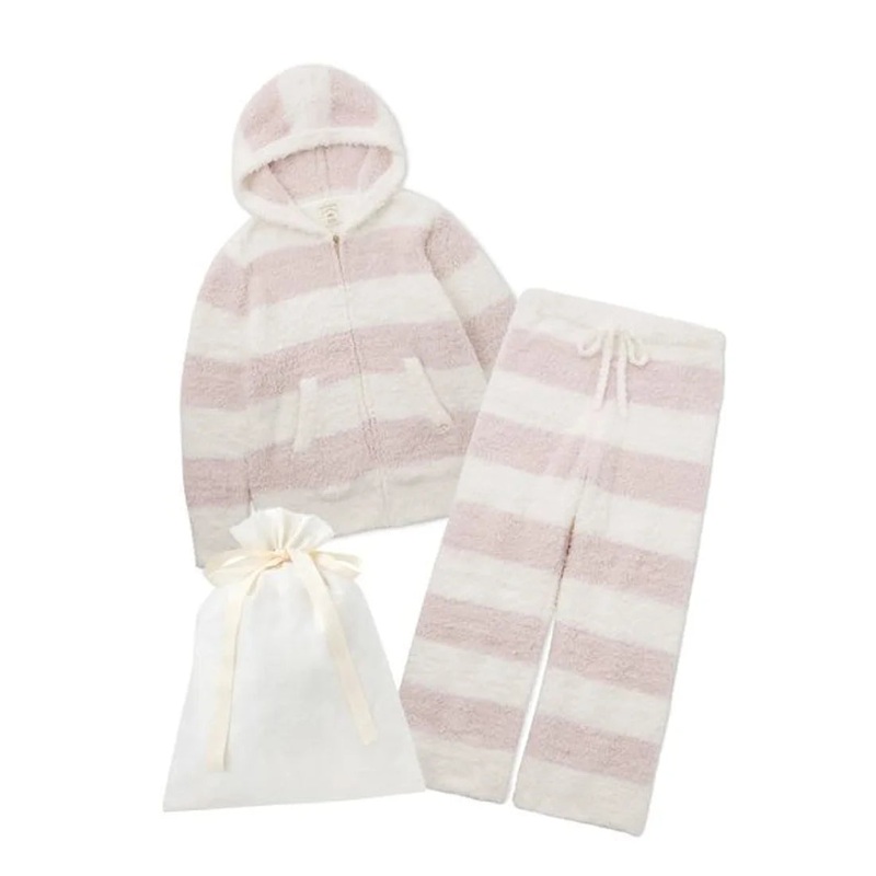 GELATO PIQUE 2 Striped Parka & Long Pants SET (PINK)
