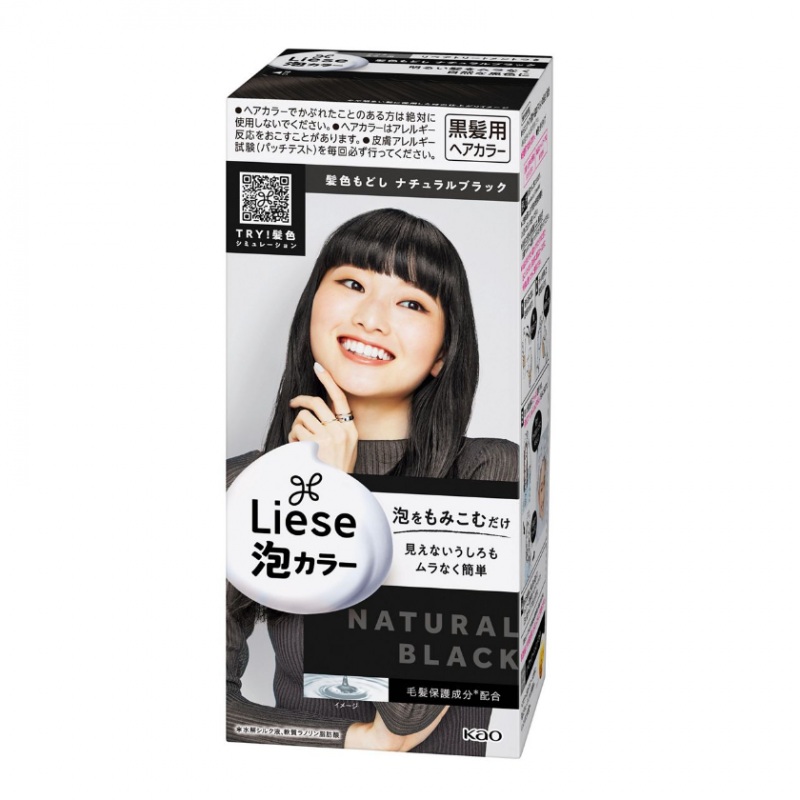 KAO Liese Prettia Foam Hair Dye Natural Black