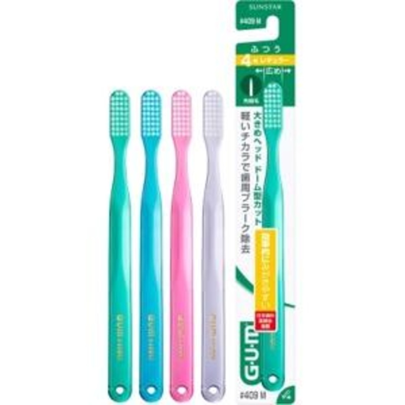 SUNSTAR Gum Dental Brush #409M 4 Rows Regular 1PC