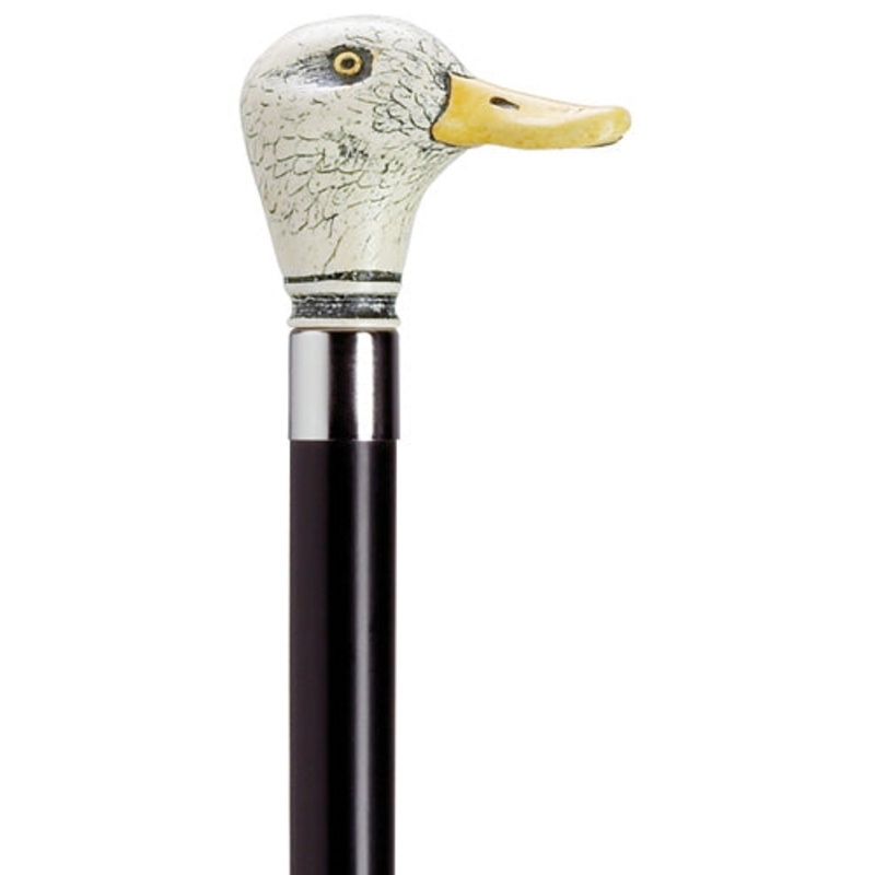 Antique Scrimshaw Duck Head Derby
