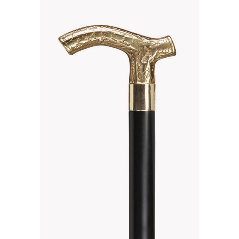 Brass Derby Cane|Black|Walnut|Black|Walnut