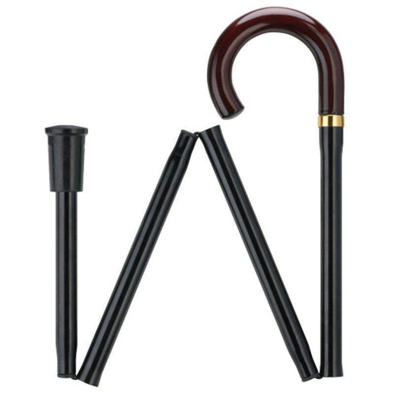 Crook Handle  Adustable Folding Cane