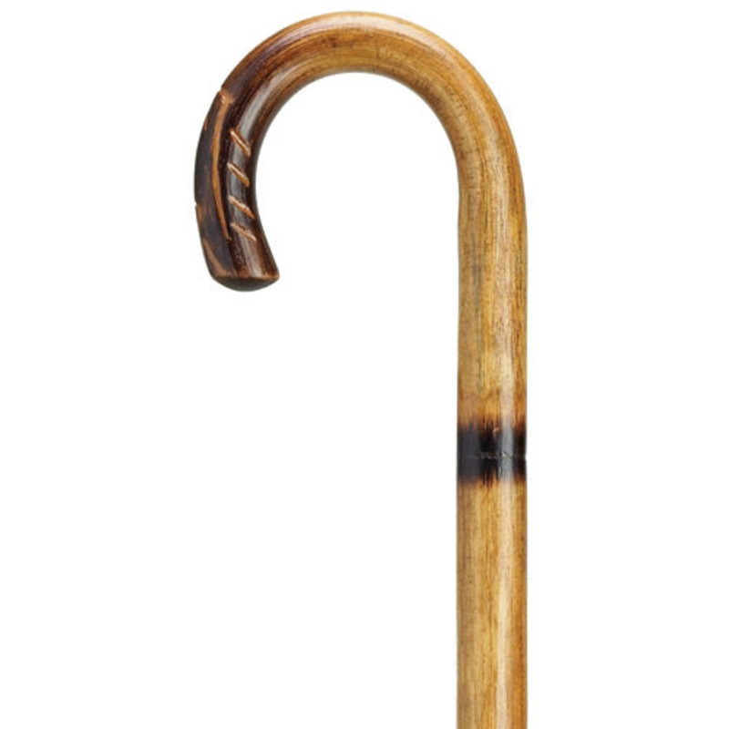 Imported Crook Handle Rattan- Hand Carved Nose