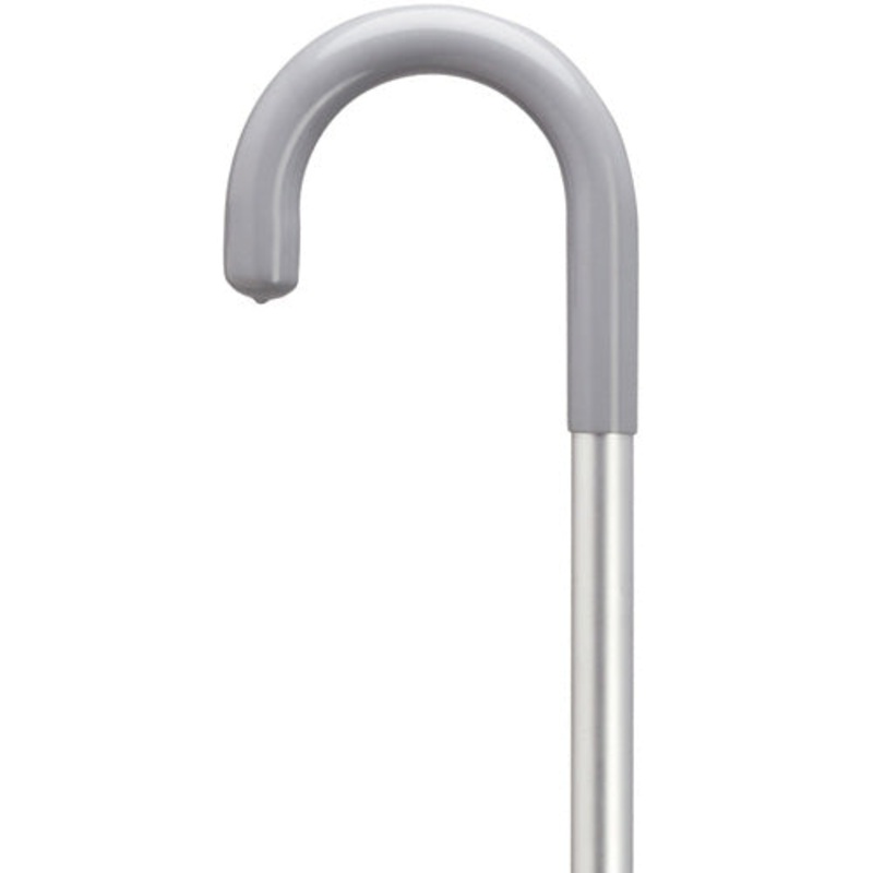 Aluminum Crook Handle Hospital Cane-Non-Adjustable