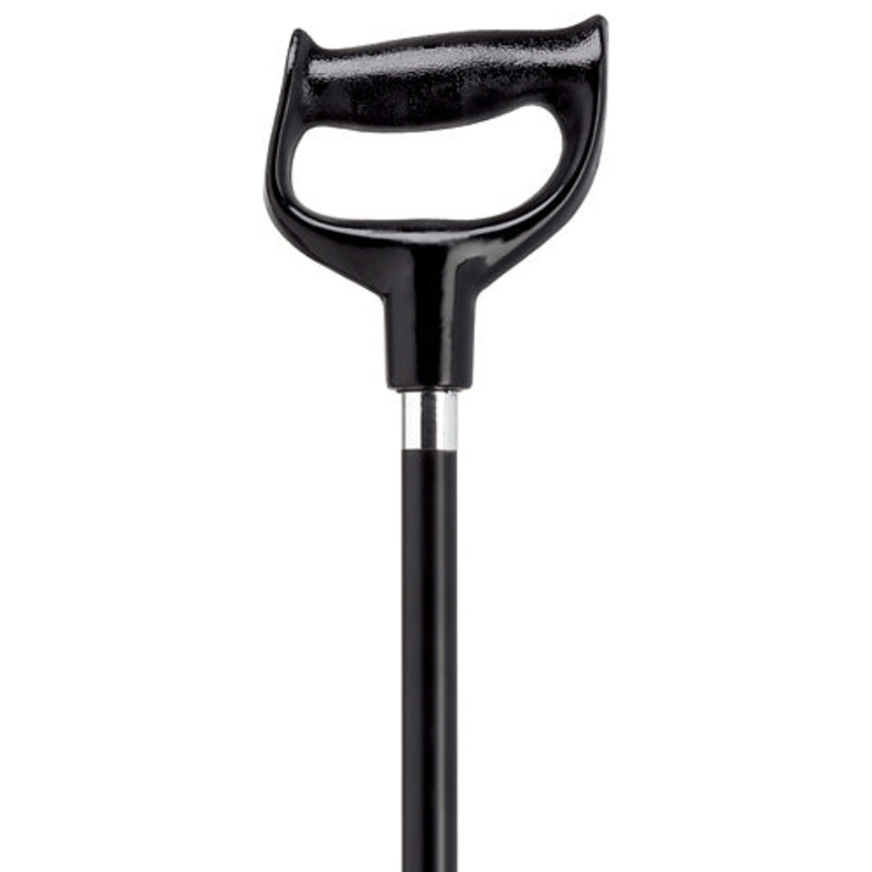 Aluminum D Shaped Orthopedic Handle Non Adjustable-Black