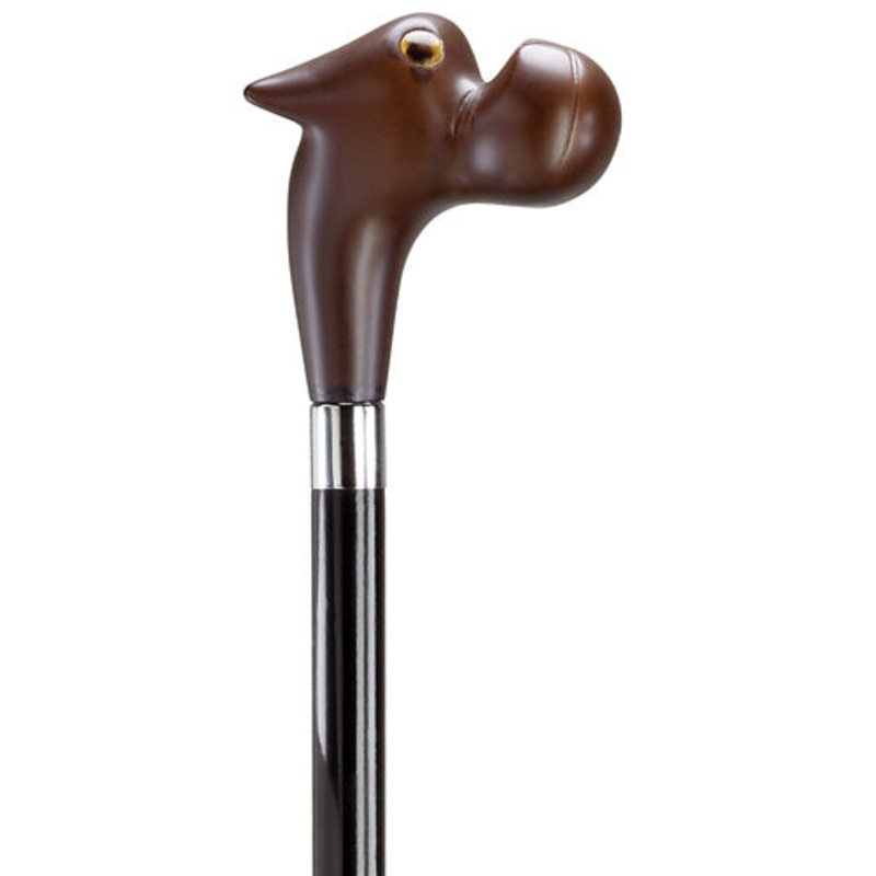 Decorative European Bull Dog Handle With Glass Eyes