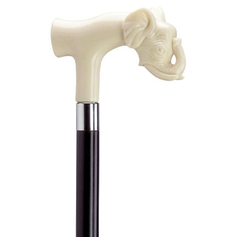 Decorative European Elephant Head Derby Handle