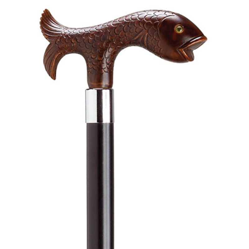 Decorative European Fish Derby Shape Handle