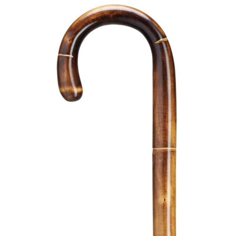 Extra Tall Crook Handle-Stepped & Scorched