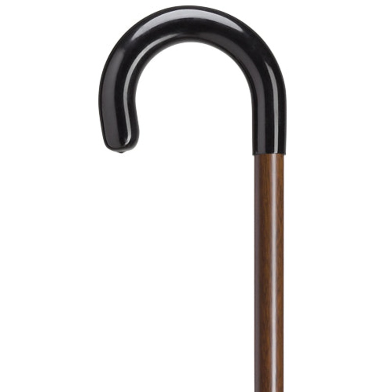 Hardwood Crook With Vinyl Covered Handle