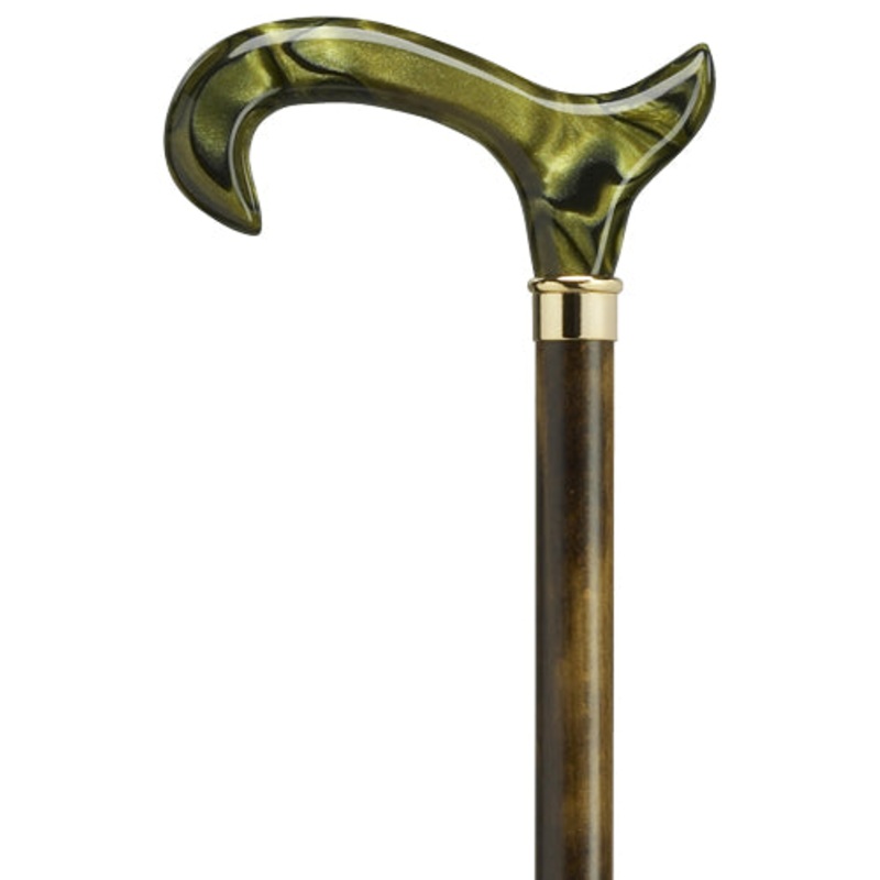 Imported Acrylic Green Derby Handle