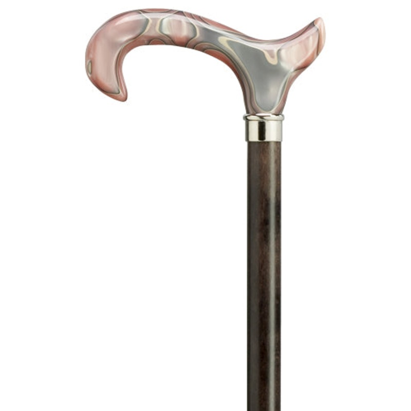 Imported Acrylic Pink Derby Handle