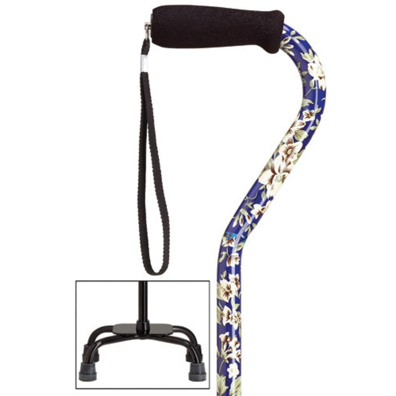 Fashion Quad-Cane Large Base|Trumpet Vine Large Quad|Wildflower Large Quad|Dogwood Large Quad|Blackberry Large Quad|Camouflage Large Quad|Fuschia Large Quad|Night Flowers Large Quad|Floral Large Quad|Black Marble Large Quad|Paisley Large Quad|Mauve Large