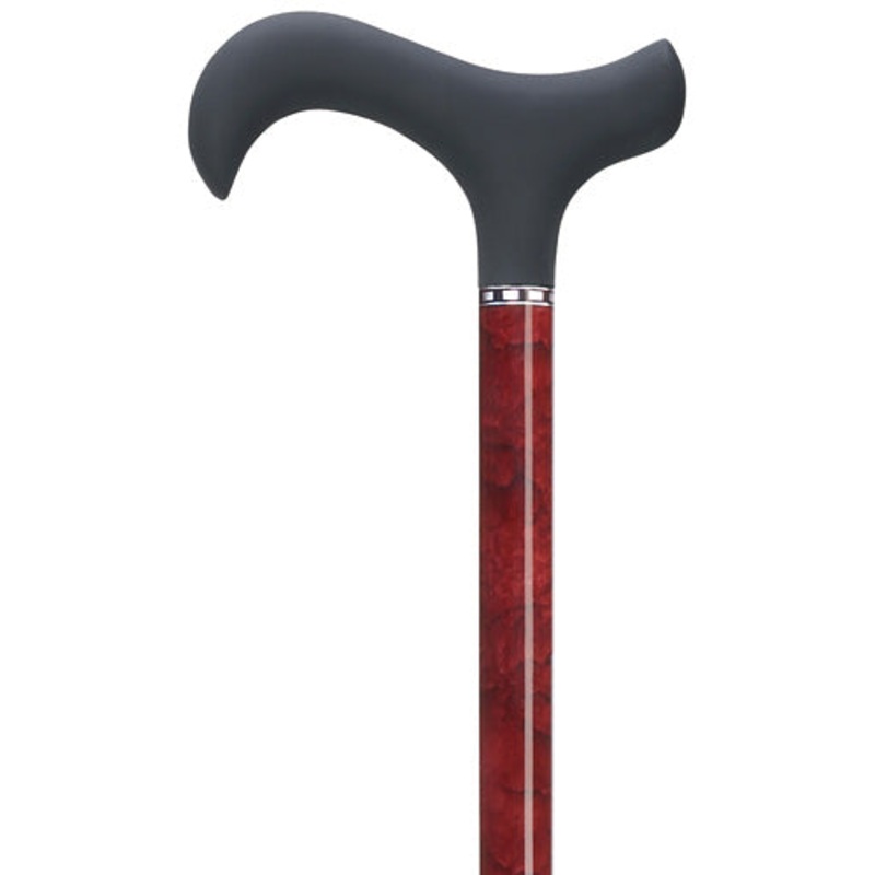 Ladies Carbon Fiber Red Burlwood