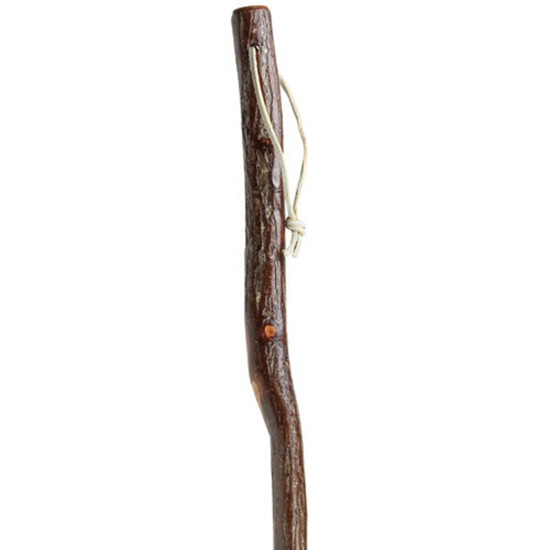 Natural Hickory Hiking Staff