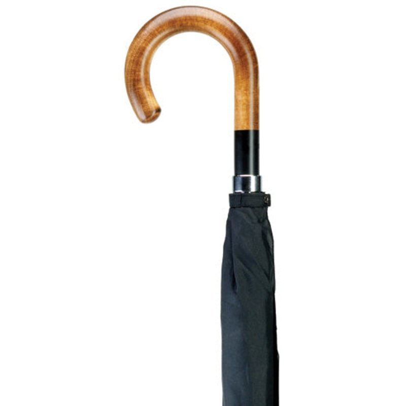 Scorched Maple Crook Handle Umbrella