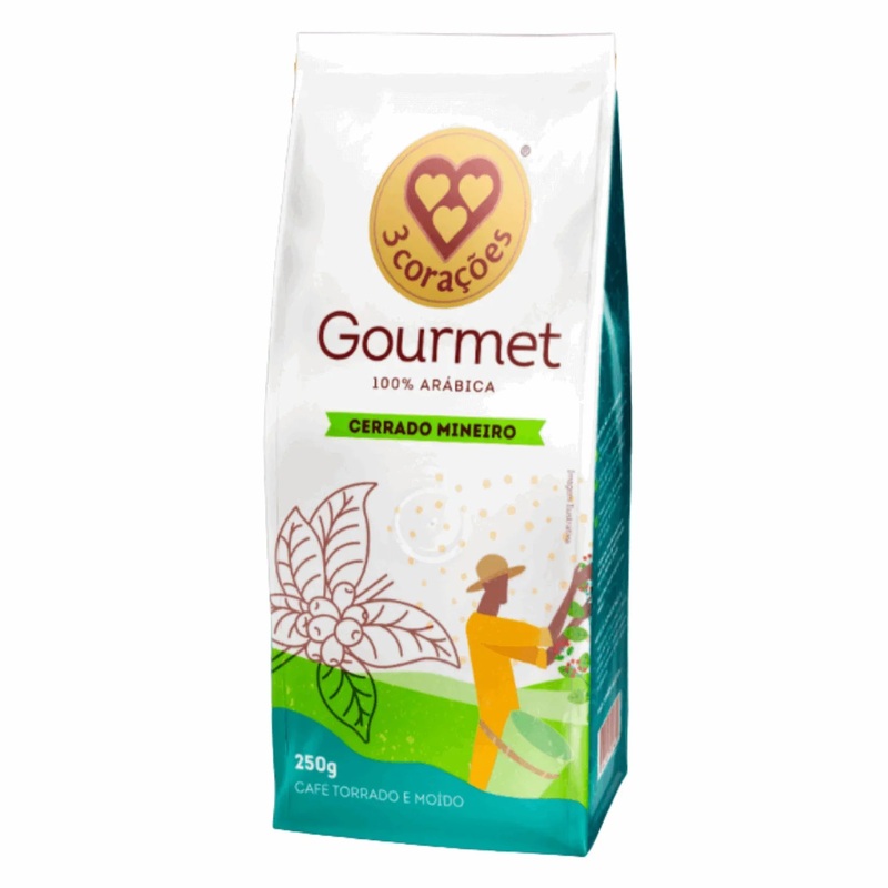 3 Coraes Gourmet Coffee – Cerrado Mineiro Region – 250g (8.8 oz) | Brazilian Arabica Coffee
