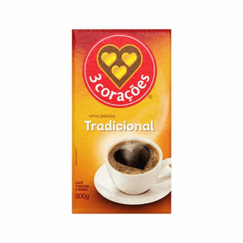3 Coraes Traditional Vacuum-Packed Ground Coffee – 500g (17.6 oz)