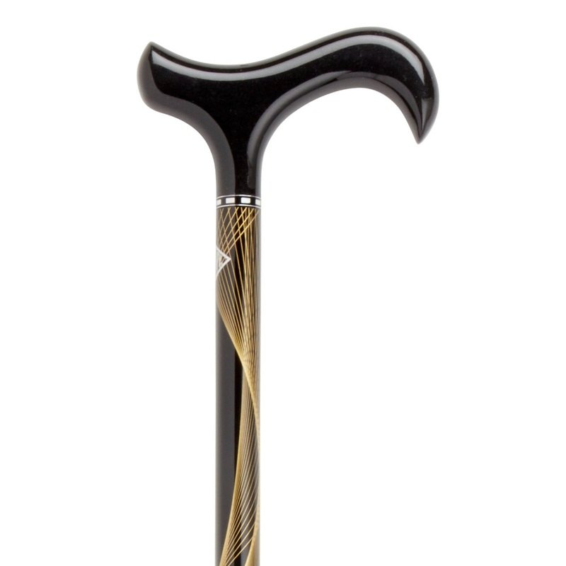 Carbon walking cane- Rally Sport Black