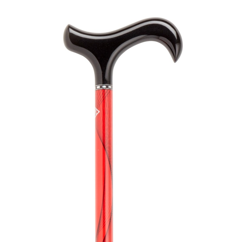 Carbon walking cane- Rally Sport Red