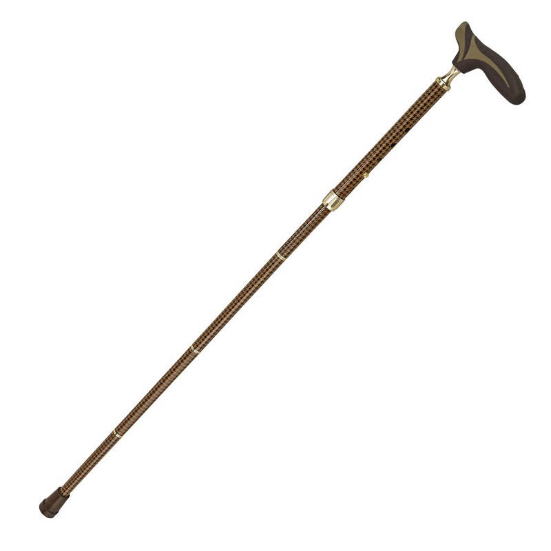 Overmold Folding Cane|Brown|Black|Tan
