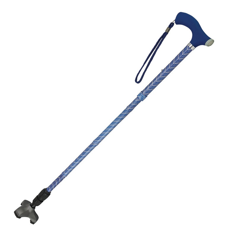 Soft Step Folding Cane|Blue|Black