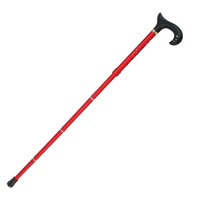 Swarovski Folding Derby Cane|Black|Red|Light Pink