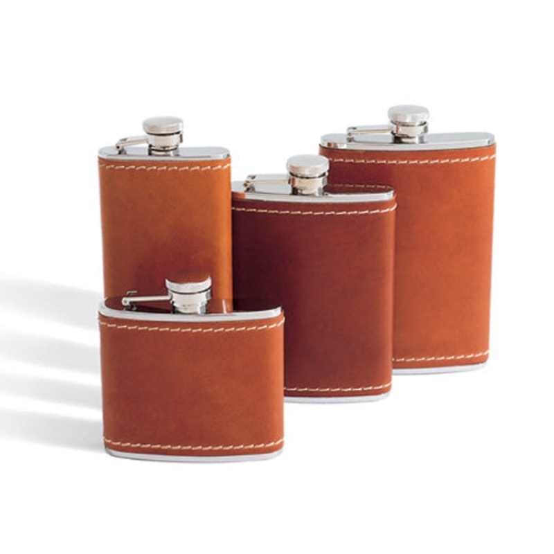 Tan Bison Flasks|4 oz.|5 oz.|6 oz.|8 oz.