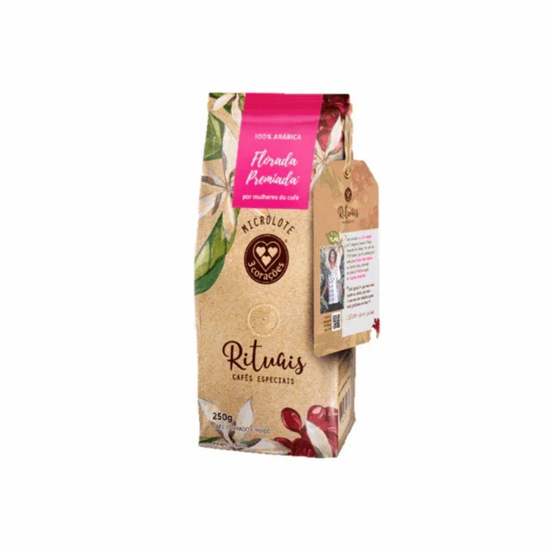 3 Coraes Florada Rituais Ground Coffee – 250g (8.8 oz) – Women-Crafted Micro-Lots