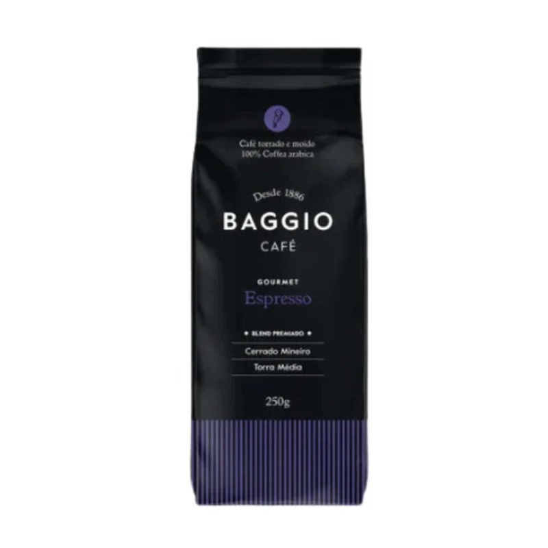 Baggio Espresso – Specialty Brazilian Ground Coffee 250g / 8.81oz | Award-Winning Aroma and Taste – Brazilian Arabica Coffee