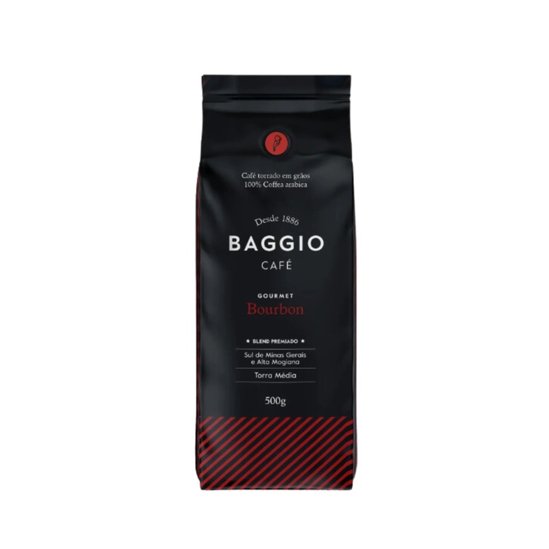 BAGGIO Gourmet Bourbon Roasted Beans | Artisanal Brazilian Coffee (500g / 17.63oz) – Brazilian Arabica Coffee