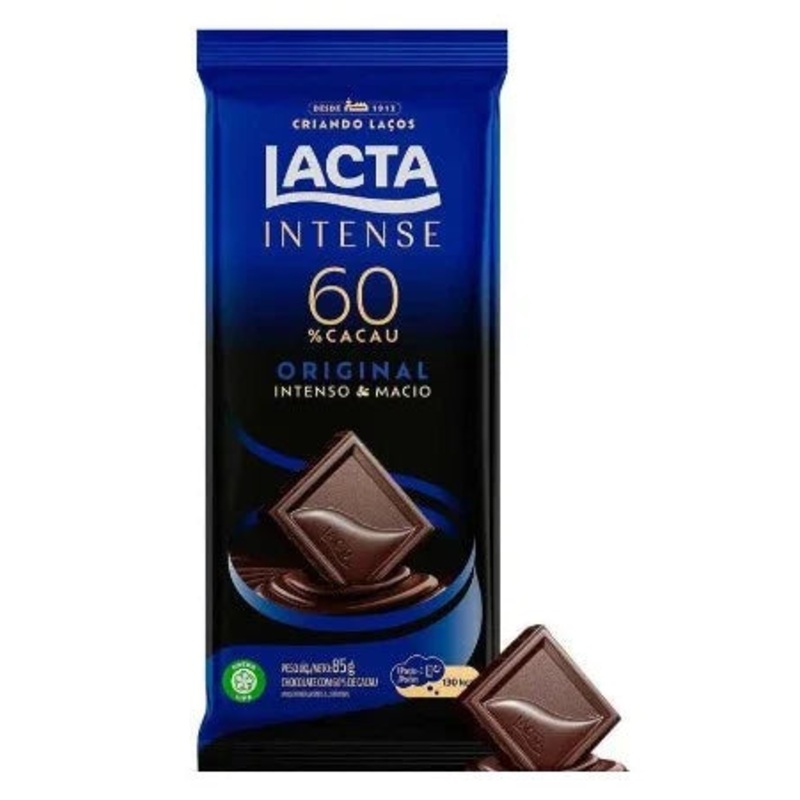 Intense Chocolate 60% cacau original 85g – LACTA