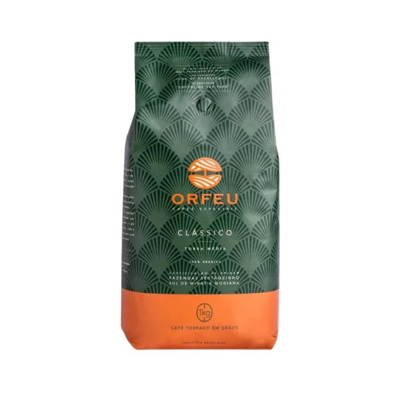 Orfeu Classic Coffee Beans 1KG (35.27 oz)- 100% Arabica – Brazilian Arabica Coffee