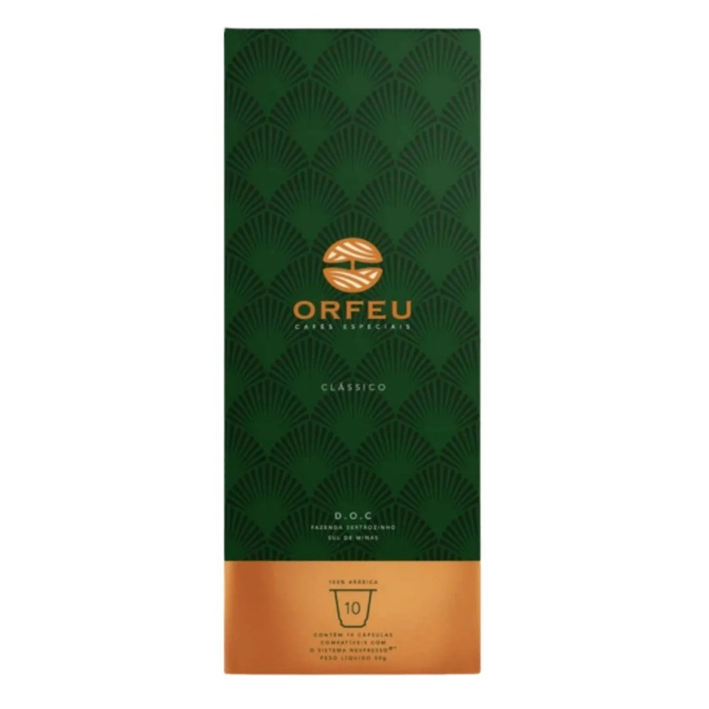 Orfeu Espresso Classic 10 capsules – Nespresso compatible – Brazilian Coffee – Brazilian Arabica Coffee