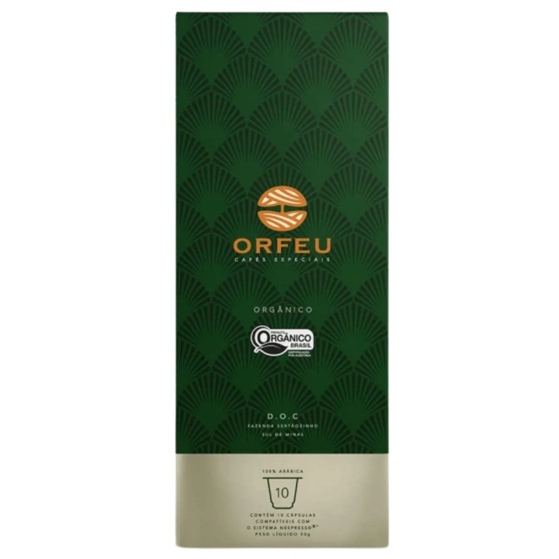 ORFEU Organic – 10 Capsules – Brazilian Arabica Coffee