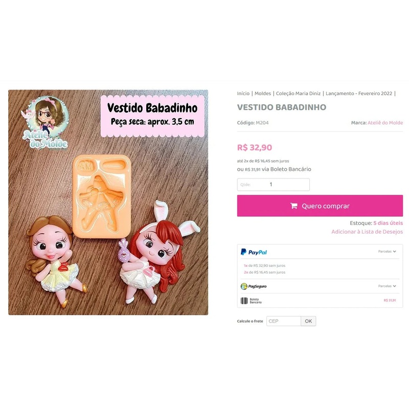 Personal Shopper | Buy from Brazil – Kit 7 silicone molds – DDP-