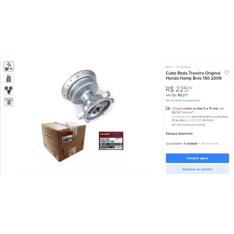 Personal Shopper | Buy from Brazil – Motocycle parts – 15 items (DDP)